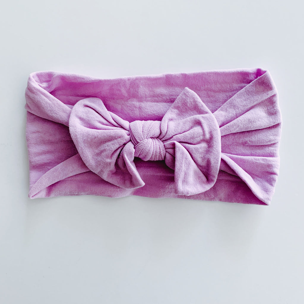 Baby Classic Bow Headband - Lavender