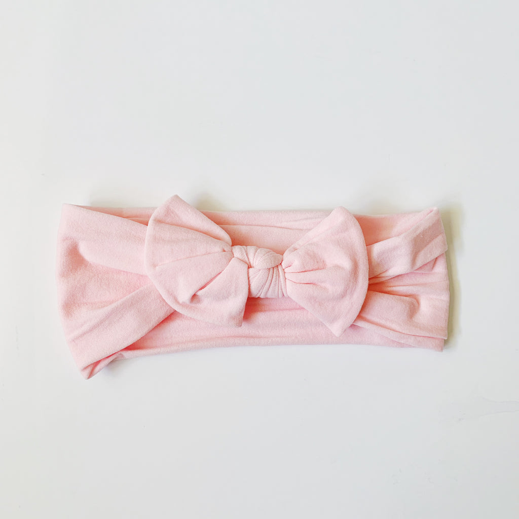 Baby Classic Bow Headband -  Pink