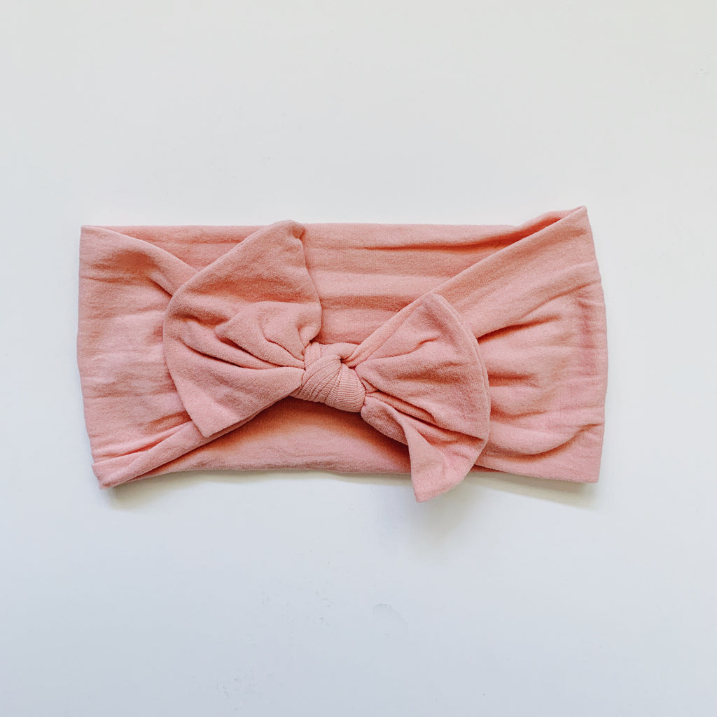 Baby Classic Bow Headband - Blush